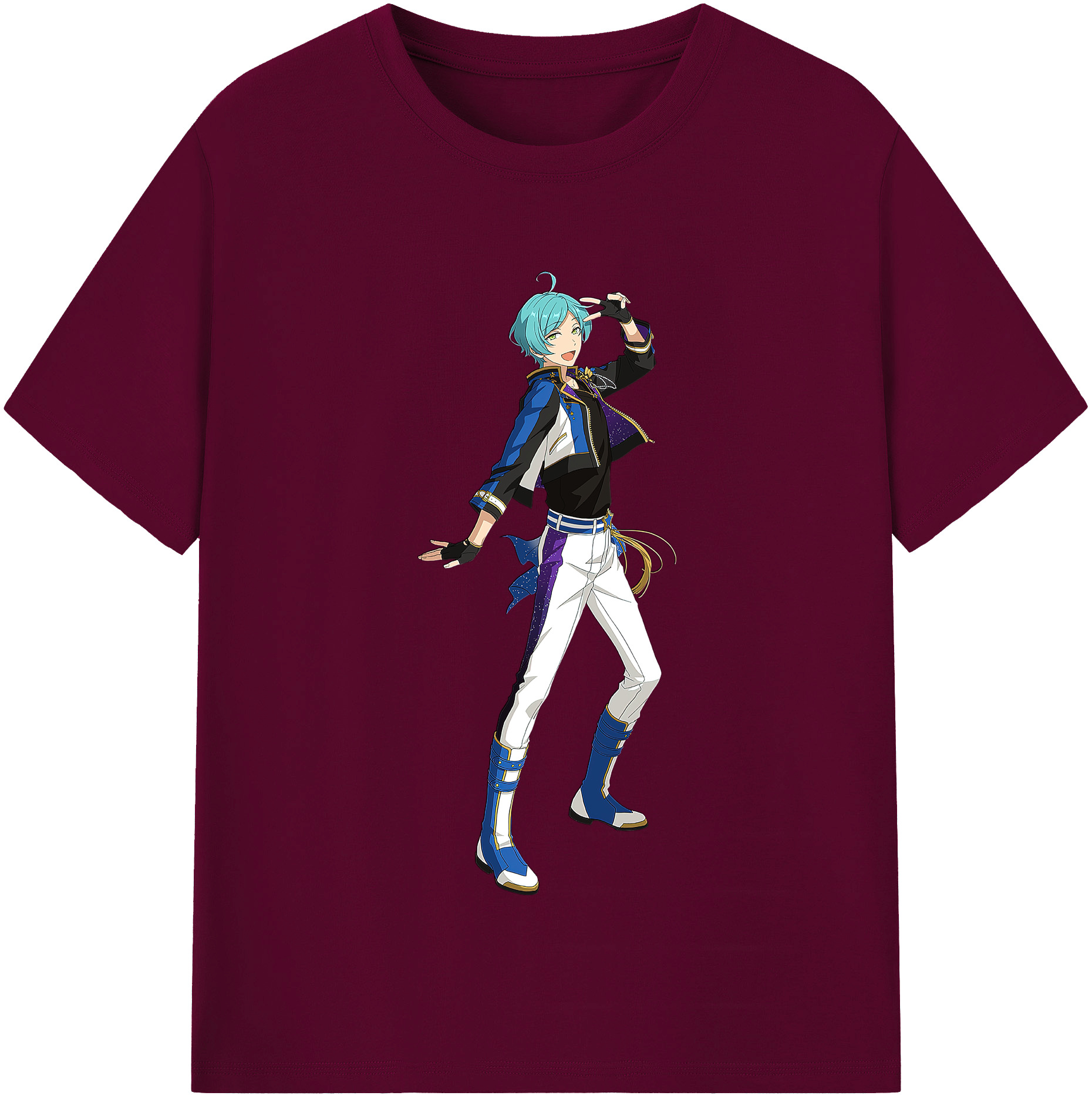 （画像用） あんさんぶるスターズ! Ensemble Stars レディースカジュアルプリントTシャツ（綿100％）
